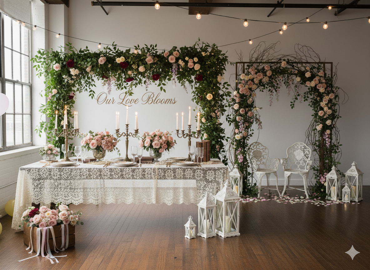 Romantic Garden theme decoration package