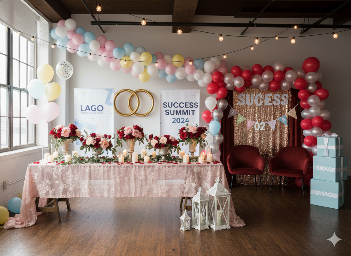 Romantic theme decoration